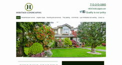 Desktop Screenshot of heritagelandscapetx.com