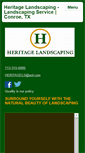 Mobile Screenshot of heritagelandscapetx.com